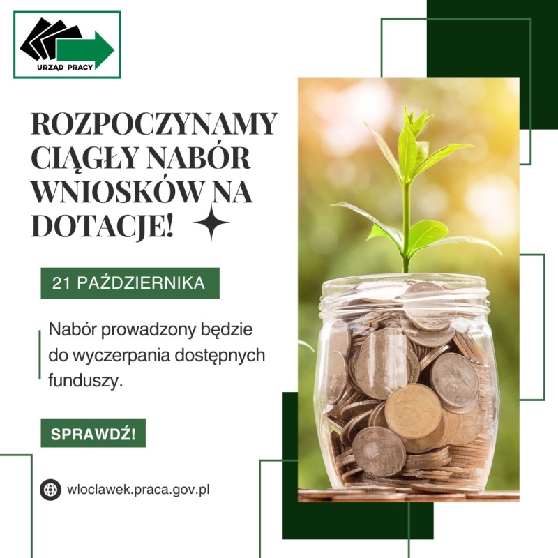 ciągły nabór dotacje październik 2024