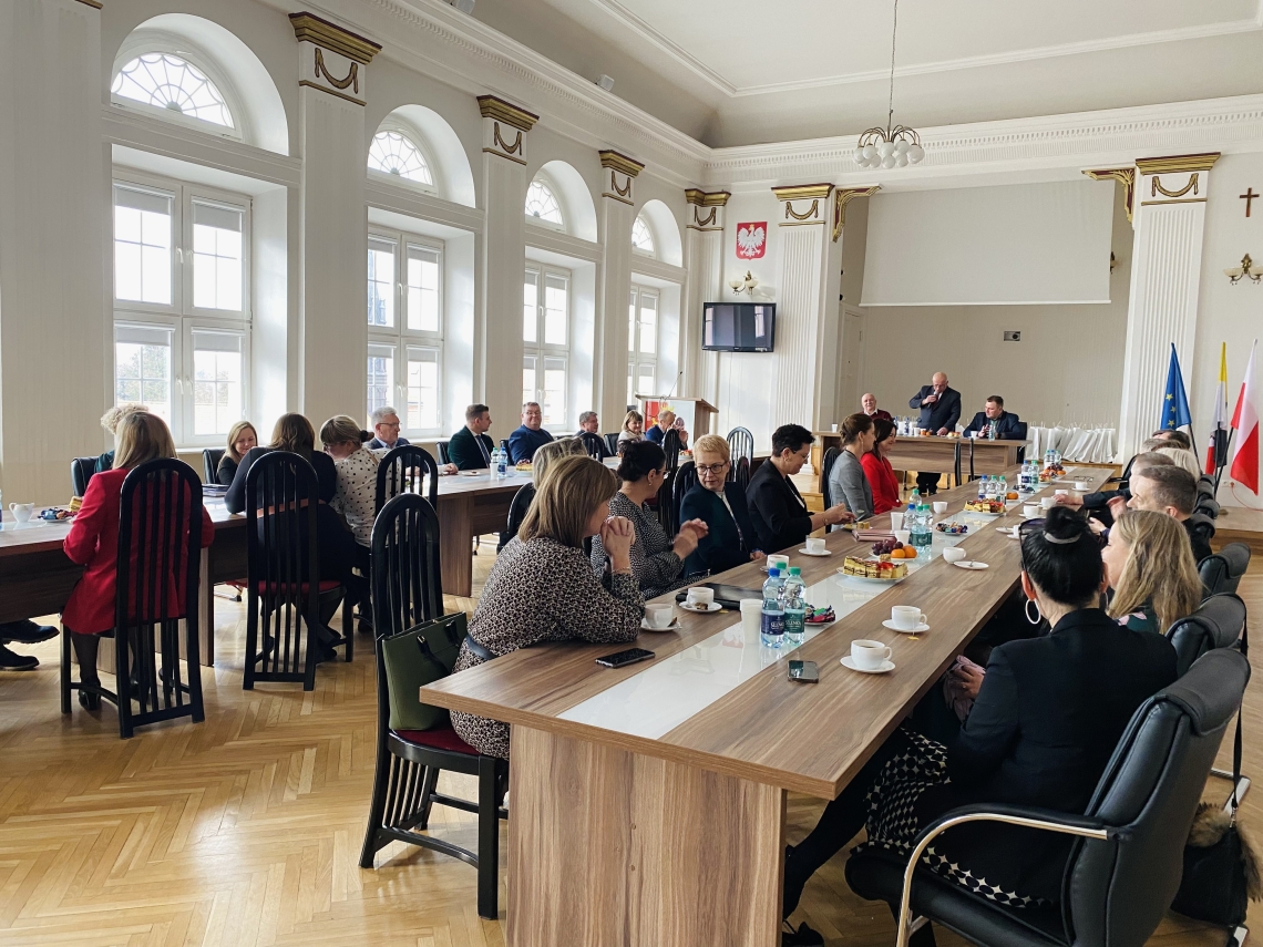 Spotkanie noworoczne z dyrektorami jednostek organizacyjnych powiatu oraz kadrą zarządzającą Starostwa Powiatowego we Włocławku