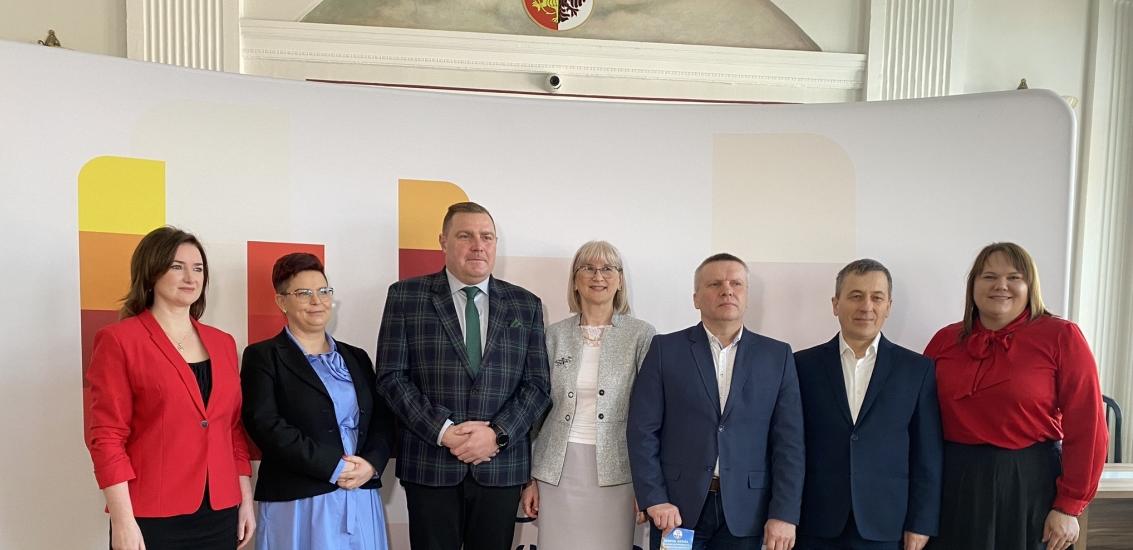 Konferencja prasowa dotycząca oferty edukacyjnej szkół prowadzonych przez Powiat Włocławski.