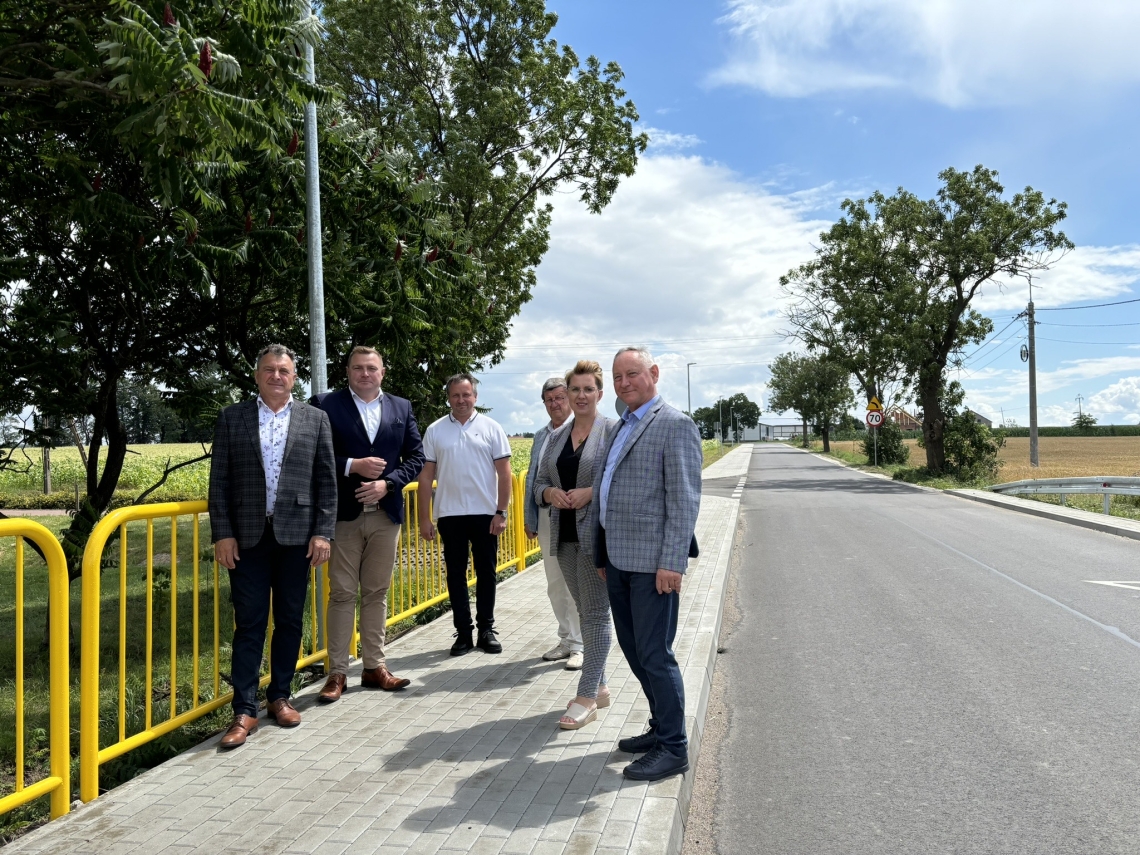 Odbiór przebudowanych dróg powiatowych w miejscowościach: Chodecz, Lubień Kujawski i Bogusławice (gmina Kowal).